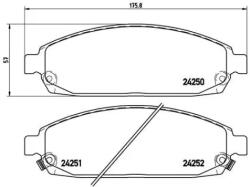 BREMBO fékbetét készlet, tárcsafék P37 010
