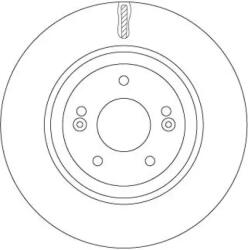 TRW Féktárcsa belső szellőzés Ø320mm DF7592