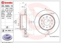 BREMBO Féktárcsa szellőző Ø300mm 09. C663.11