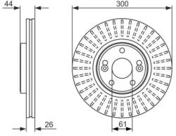 Bosch szellőző féktárcsa Ø299, 7mm 0 986 479 668