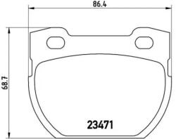 BREMBO fékbetét készlet P44 007