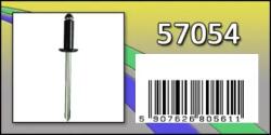 Romix fekete szegecs 10db francia 4.8x12mm