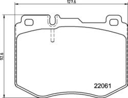 BREMBO fékbetét készlet P50 145