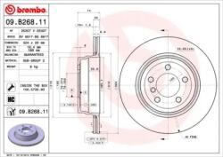 BREMBO Féktárcsa szellőző Ø324mm 09. B268.11