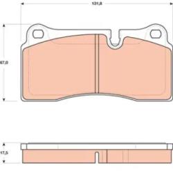 TRW fékbetét készlet, tárcsafék GDB1816