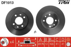 TRW Féktárcsa tömör Ø238mm DF1013