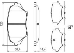 Bosch fékbetét készlet 0 986 494 322