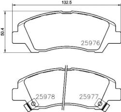 BREMBO fékbetét készlet, tárcsafék P30 076
