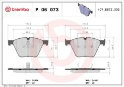 BREMBO fékbetét készlet, tárcsafék P06 073