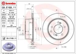 BREMBO Féktárcsa belső hűtés Ø307mm 09. E168.11