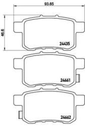 BREMBO fékbetét készlet P28 072X