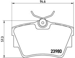 BREMBO fékbetét készlet, tárcsafék P59 041
