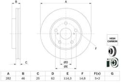 Bosch féktárcsa 0 986 479 F92