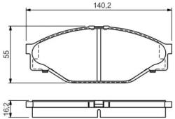 Bosch fékbetét készlet 0 986 424 225
