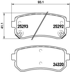 BREMBO fékbetét készlet, tárcsafék P30 051