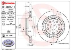 BREMBO féktárcsa 09. D691.11