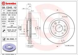 BREMBO Féktárcsa Ø296mm 09. C545.11