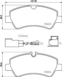 BREMBO fékbetét készlet P24 187