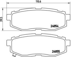 BREMBO fékbetét készlet, tárcsafék P78 018