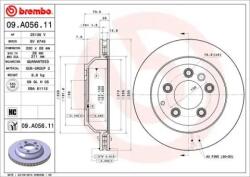 BREMBO Féktárcsa szellőző Ø330mm 09. C884.11