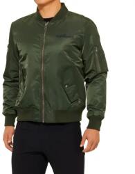 S100 BOMBER kabát 100%, zöld (L méret)