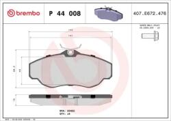 BREMBO fékbetét készlet P44 008