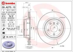 BREMBO Féktárcsa szellőző Ø336mm 09. A270.11
