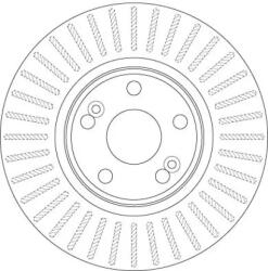 TRW Féktárcsa szellőző Ø300mm DF6233S