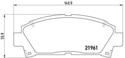 BREMBO fékbetét készlet, tárcsafék P83 028