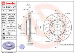 BREMBO féktárcsa 09. B343.4X