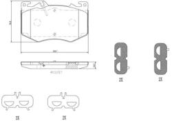 BREMBO fékbetét készlet P50 166