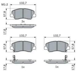 Bosch fékbetét készlet 0 986 494 563