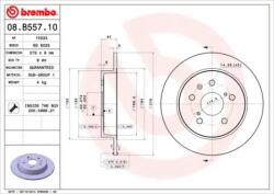 BREMBO Féktárcsa tömör Ø278mm 08. B557.10