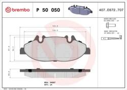BREMBO fékbetét készlet P50 050