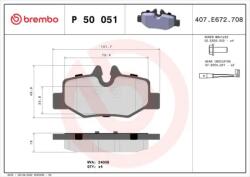 BREMBO fékbetét készlet P50 051