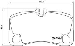 BREMBO fékbetét készlet, tárcsafék P65 013