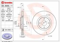 BREMBO féktárcsa 09. D050.11