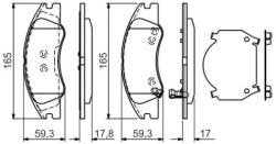 Bosch fékbetét készlet 0 986 494 577