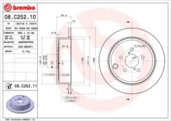 BREMBO Féktárcsa tömör Ø286mm 08. C252.11