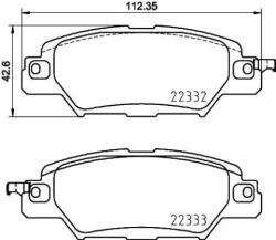 BREMBO fékbetét készlet, tárcsafék P49 053