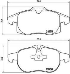BREMBO fékbetét készlet P10 011