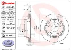BREMBO Féktárcsa szellőző Ø300mm 09. B338.21