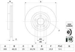 Bosch féktárcsa 0 986 479 G68