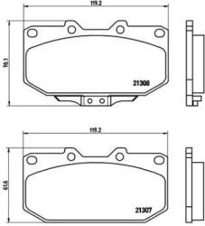 BREMBO fékbetét készlet, tárcsafék P56 025
