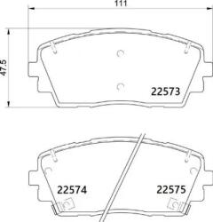 BREMBO fékbetét készlet P30 115