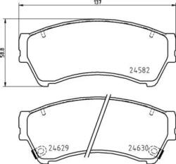 BREMBO fékbetét készlet P49 060