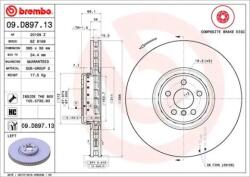 BREMBO Féktárcsa belső hűtés Ø395mm 09. D897.13