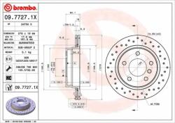 BREMBO féktárcsa 09.7727. 1X