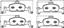 BREMBO fékbetét készlet, tárcsafék P85 164