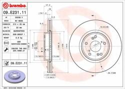 BREMBO féktárcsa 09. E231.11